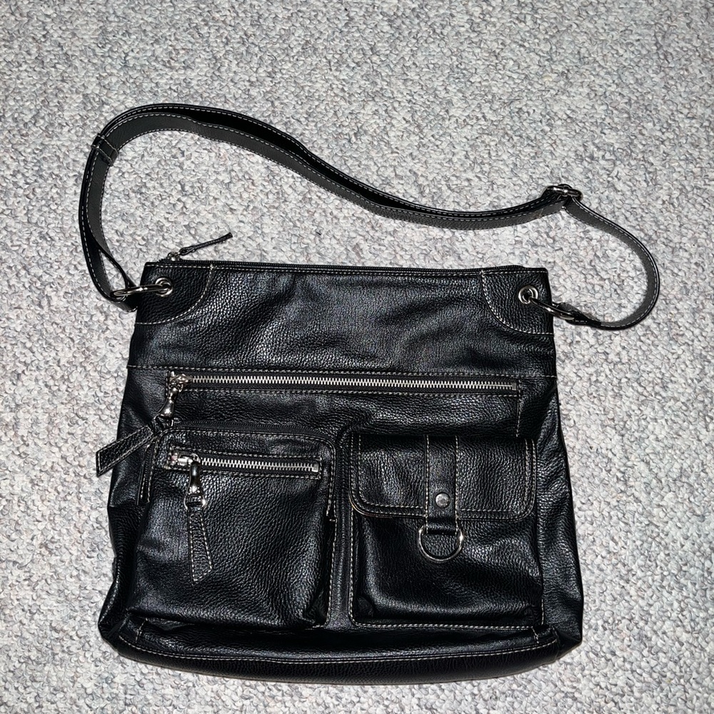 Franco Sarto Black Crossbody Purse